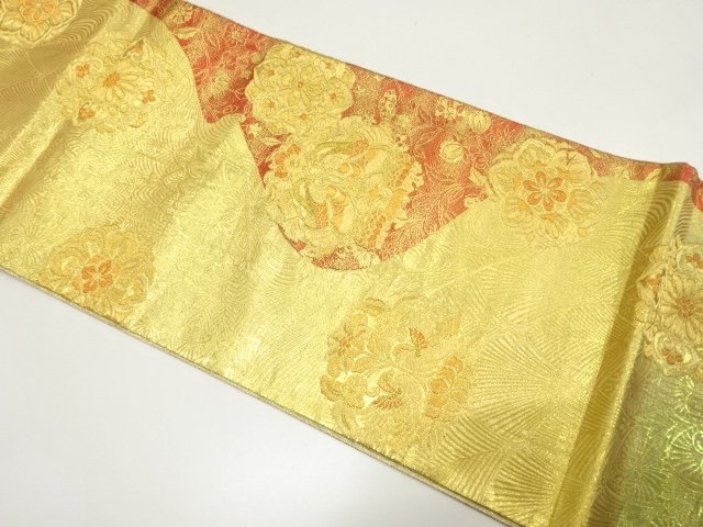 Japanese Kimono / Antique / Fukuro Obi Silk